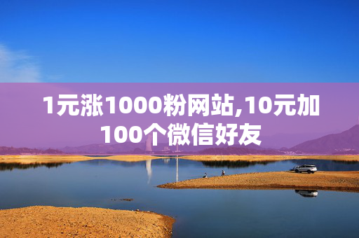 1元涨1000粉网站,10元加100个微信好友