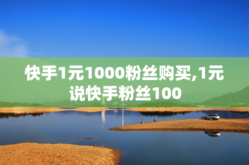 快手1元1000粉丝购买,1元说快手粉丝100