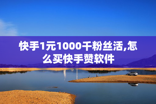 快手1元1000千粉丝活,怎么买快手赞软件