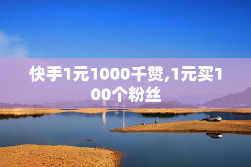 快手1元1000千赞,1元买100个粉丝