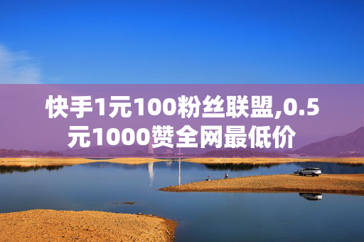 快手1元100粉丝联盟,0.5元1000赞全网最低价