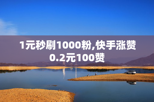 1元秒刷1000粉,快手涨赞0.2元100赞