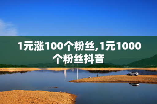 1元涨100个粉丝,1元1000个粉丝抖音