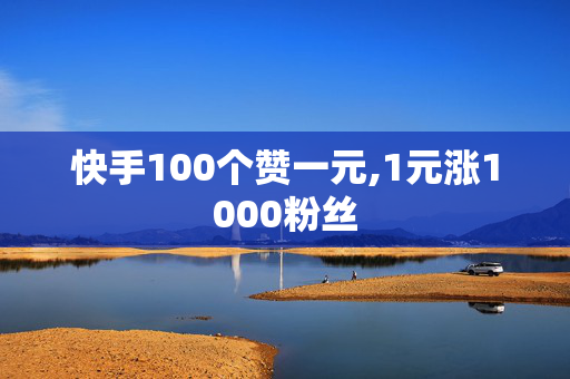 快手100个赞一元,1元涨1000粉丝