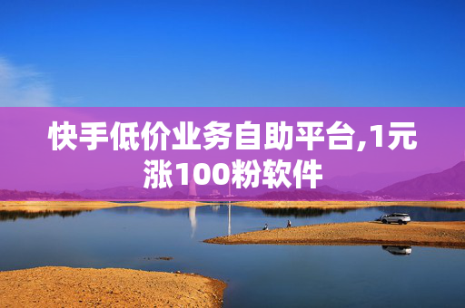 快手低价业务自助平台,1元涨100粉软件