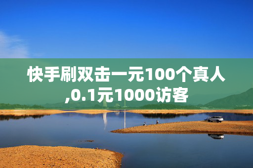 快手刷双击一元100个真人,0.1元1000访客