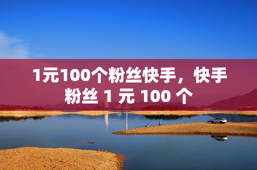 1元100个粉丝快手，快手粉丝 1 元 100 个