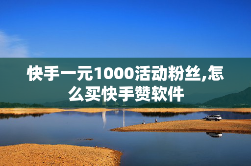 快手一元1000活动粉丝,怎么买快手赞软件