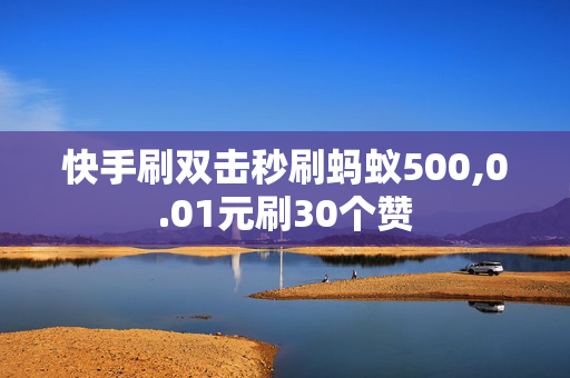 快手刷双击秒刷蚂蚁500,0.01元刷30个赞