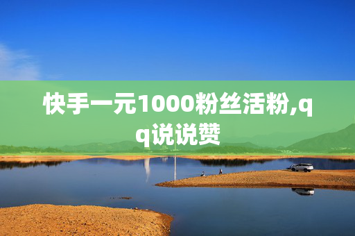 快手一元1000粉丝活粉,qq说说赞