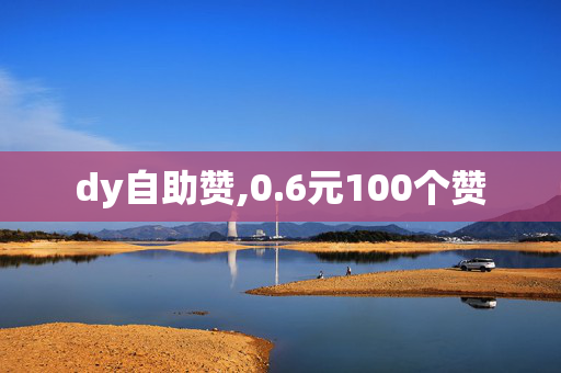 dy自助赞,0.6元100个赞